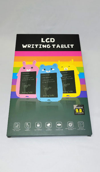 <span style='position: fixed;top: 500px;left: calc( 550px + (100vw - 600px)/2);'></span>
<table width='100%' border='0'>
  <tr>
    <td style='padding: 5px;width: 70%;background-color:#ec0d0d;vertical-align: middle;font-size:35px;height: 102px;border-radius: 20px;'>LCD Writing Tablet 9.0inch</td>
    <td class='watch' align='center' style='position: fixed; background-image:url(assets/price.png);background-size: cover;
    font-size: 45px;
    top: 645px;
    left: calc( 460px + (100vw - 600px)/2);
    width: 245px;
    height: 200px;
    text-align: -webkit-center;
    vertical-align: middle;'><div style='padding-top: 90px;transform: rotate(7deg);'><span>130.00  R</span></div></td>    
  </tr>
</table>